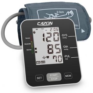 CAZON Blood Pressure Monitor CE Approved, BP Monitor & Heart Rate Detection