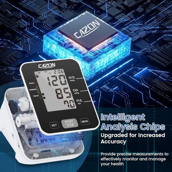 CAZON Blood Pressure Monitor CE Approved, BP Monitor & Heart Rate Detection - Image 2