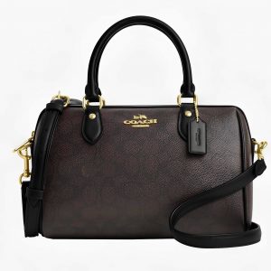 COACH Rowan Satchel Bag In Signature Canvas