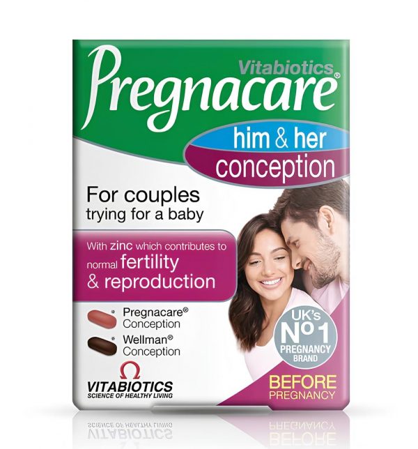 Pregnacare Him & Her Conception Tablets - x30 Pregnacare x30 Wellman