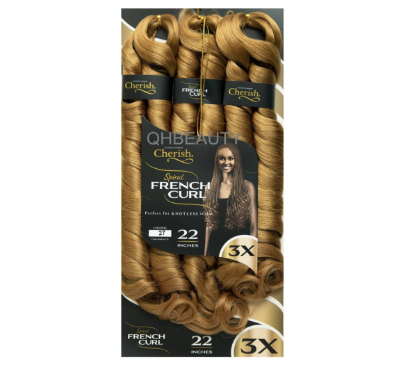 Cherish/Spiral French Curl 22'' Inch - 3 Pack - Image 3