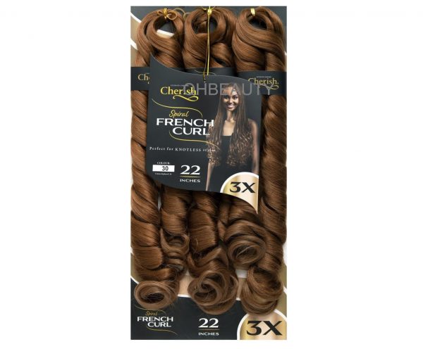 Cherish/Spiral French Curl 22'' Inch - 3 Pack - Image 2