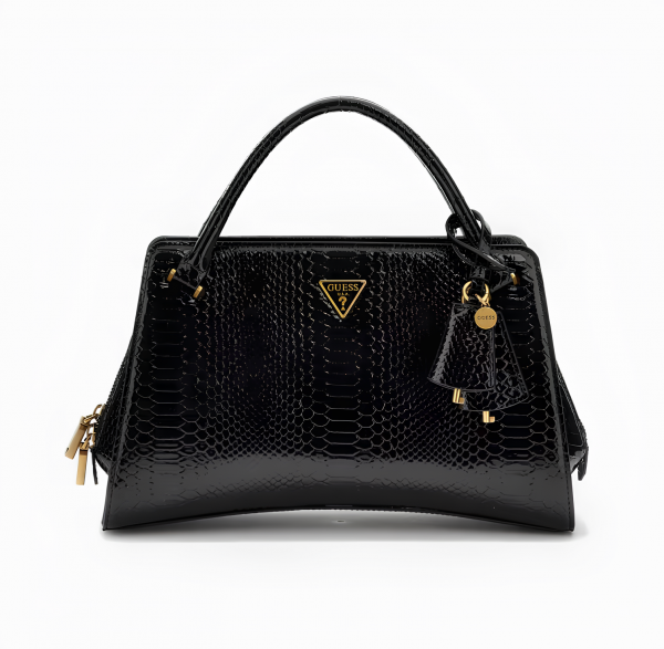 GUESS Georgina Python-Print Handbag
