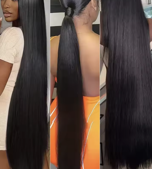 100% Virgin Brazilian Human Hair Bundles - Bone Straight - Image 2