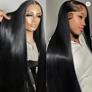 100% Brazilian Straight Human Hair Wig 200% Density