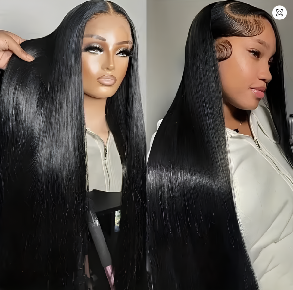 100% Brazilian Straight Human Hair Wig 200% Density