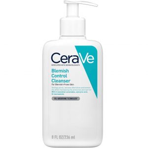 CeraVe Blemish Control Face Cleanser with 2% Salicylic Acid & Niacinamide for Blemish-Prone Skin