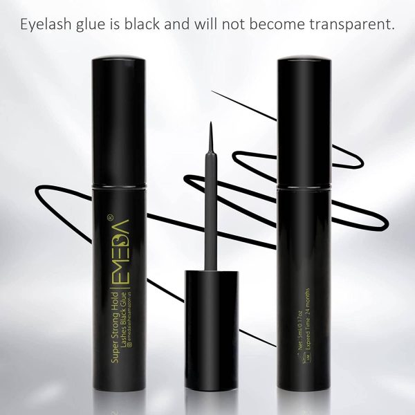 EMEDA Super Strong Hold Professional Latex Free Waterproof Lash Glue, 5ml - Image 3