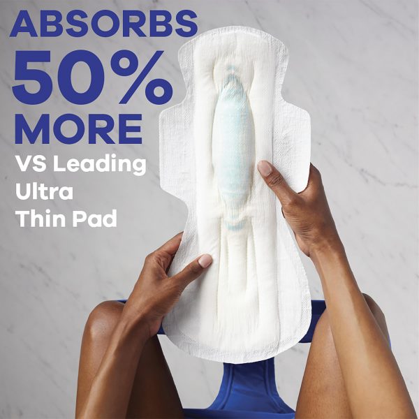 Always Maxi Overnight Pads with Wings, Size 5, Extra Heavy Overnight, Unscented - 72 Pads - Image 3
