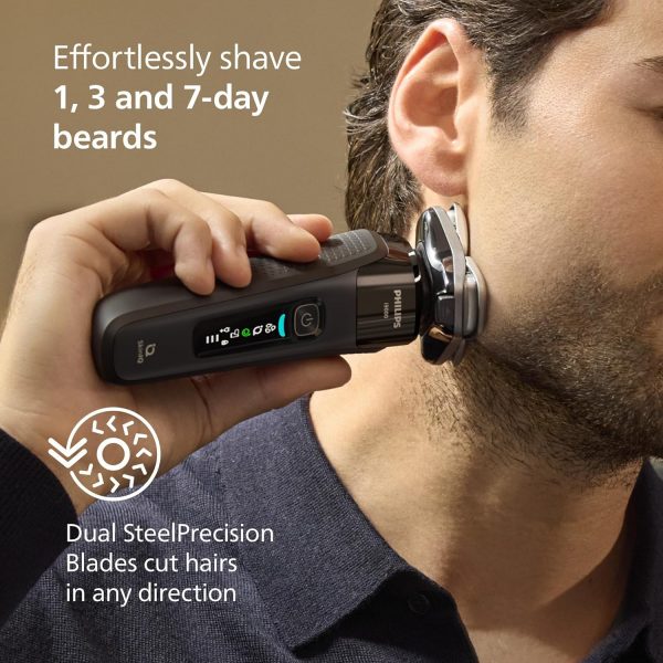 Philips Shaver i9000 Wet & Dry Electric Shaver, Triple Lift & Cut System - Image 5